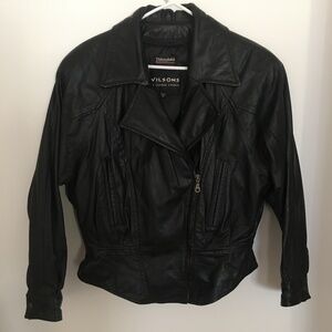Vintage Wilsons Leather Womens Black Leather Jacket